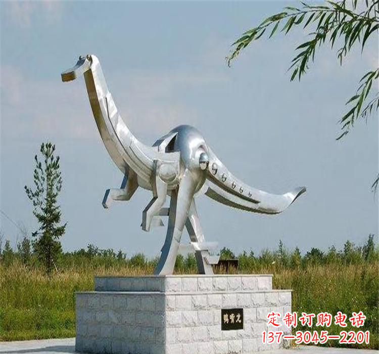 内江不锈钢鸭嘴龙雕塑传承独特艺术魅力