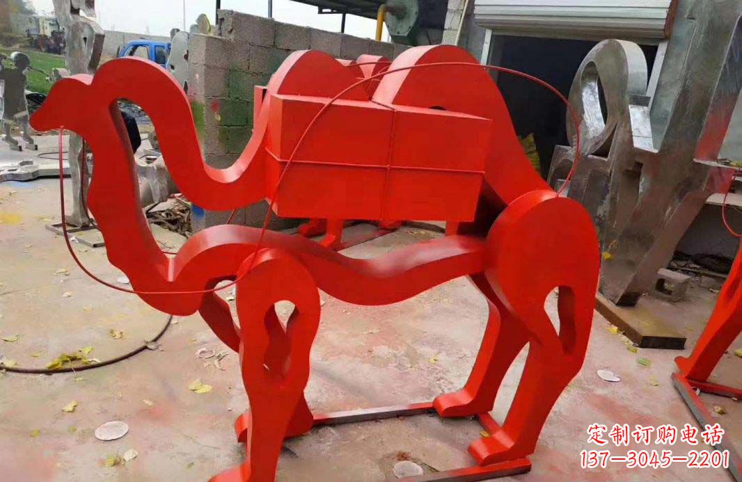 内江不锈钢艺术骆驼雕塑——雕塑精美的艺术之作