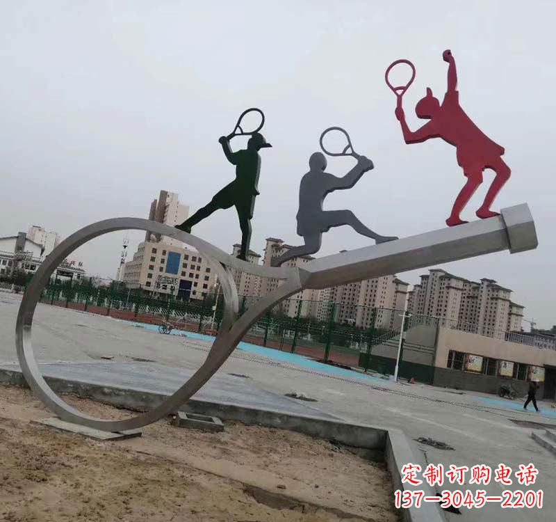 内江不锈钢羽毛球雕塑精美的艺术装点
