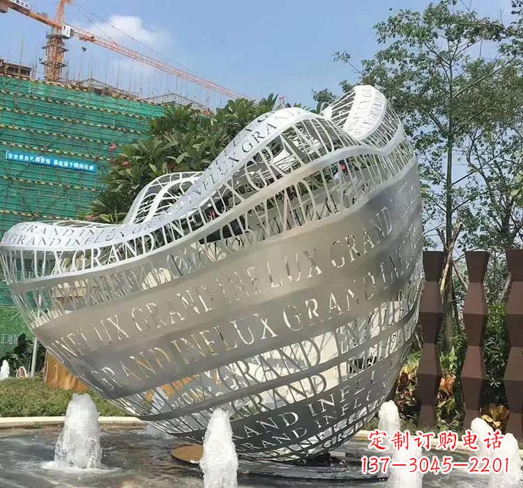 内江不锈钢元宝雕塑精致华贵的象征