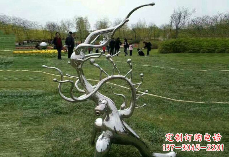 内江不锈钢树枝雕塑精美的艺术装饰