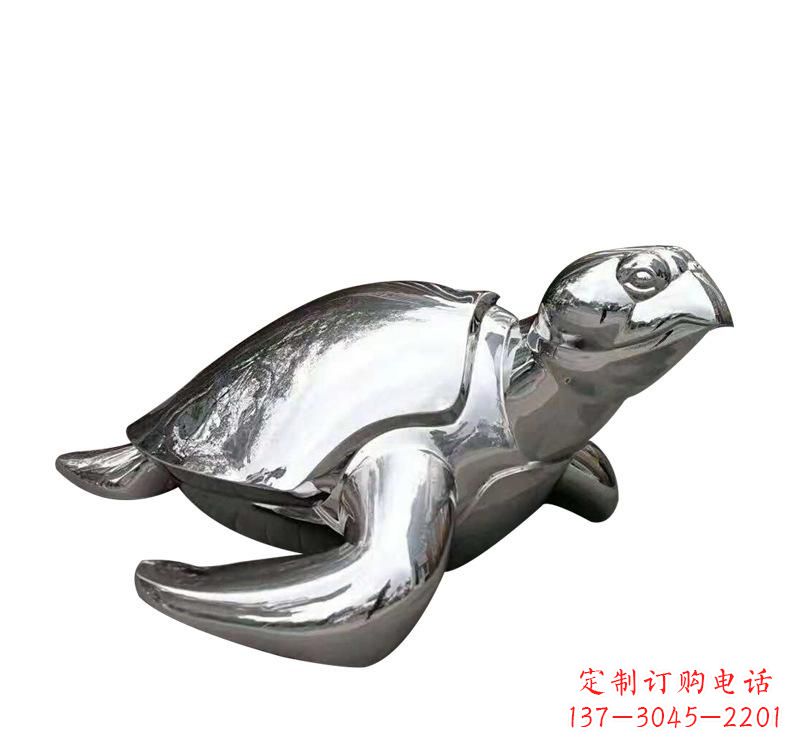 内江不锈钢园林动物海龟雕塑
