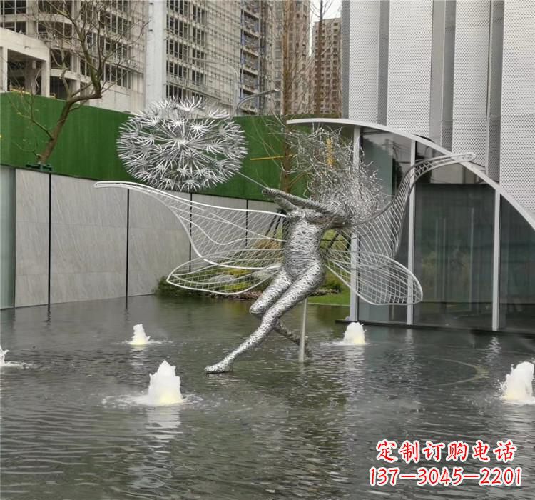 内江美丽的不锈钢蒲公英雕塑