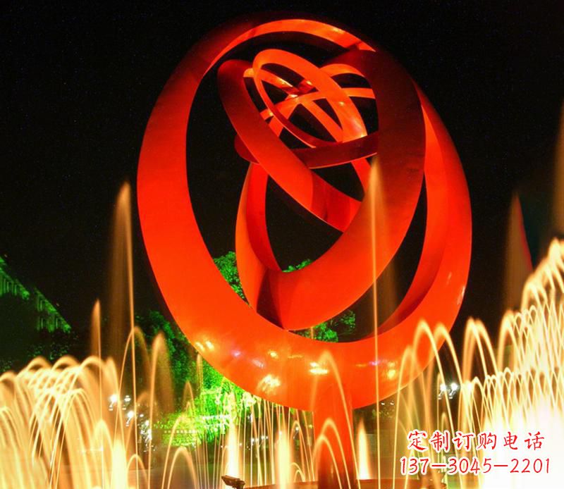 内江圆环雕塑抽象的艺术之美
