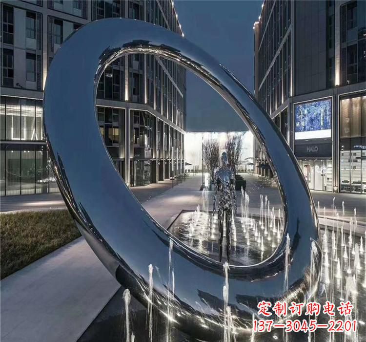 内江圆环景观雕塑令人惊叹的视觉奇观