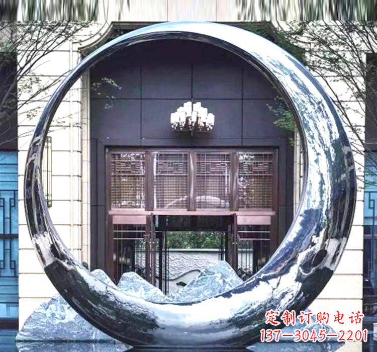 内江精美的不锈钢圆环雕塑