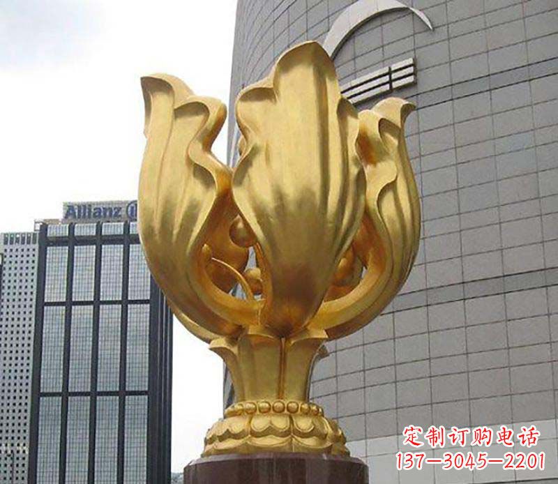 内江紫荆花雕塑——精美艺术品