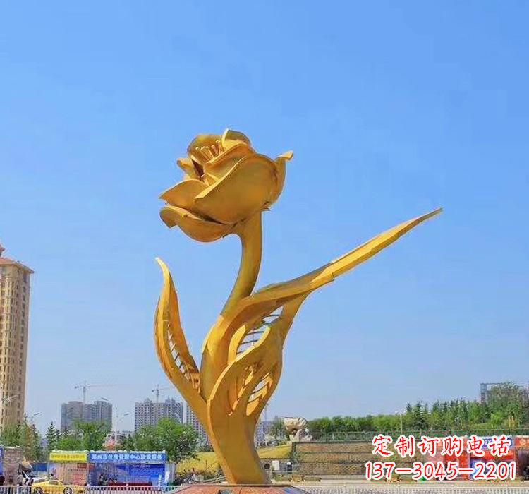 内江精美不锈钢紫荆花雕塑