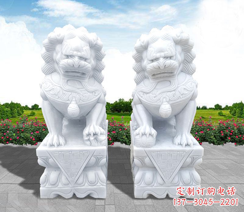 内江狮子雕塑招财福运的象征