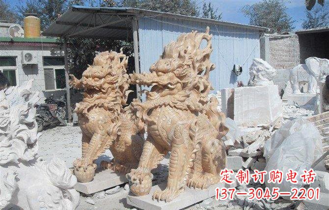 内江麒麟石雕一个具有传统文化精髓的艺术品
