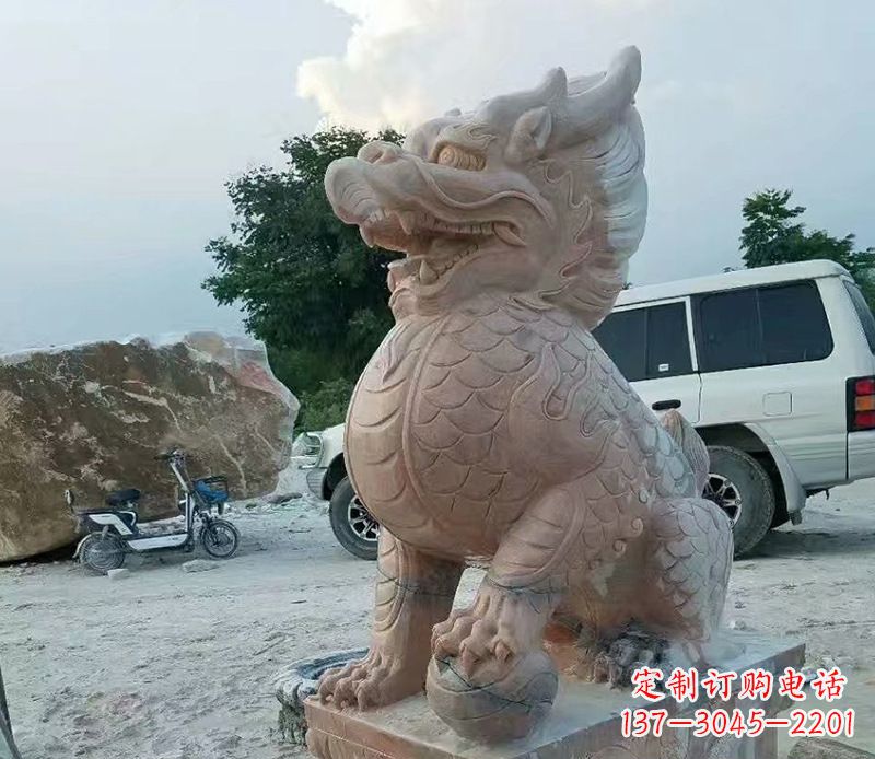 内江麒麟雕塑象征传统文化的精灵