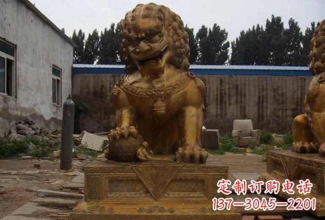 内江静谧的狮子雕塑精美的工艺与精神传承