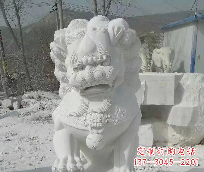 内江狮子雕塑踩绣球石狮子寺庙的独特景观