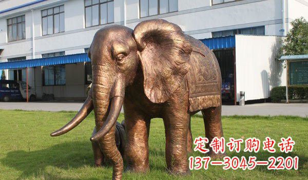 内江草地大象铜雕