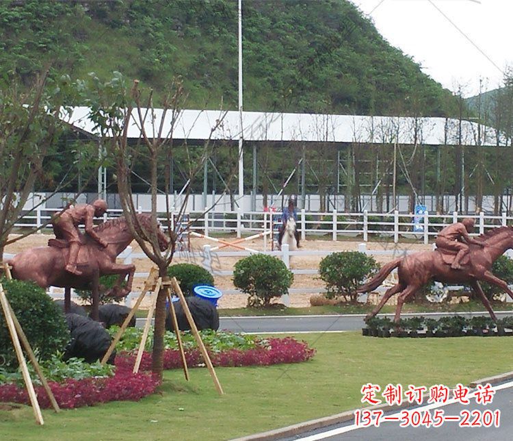 内江雕塑艺术以马为主题的铜雕摆件