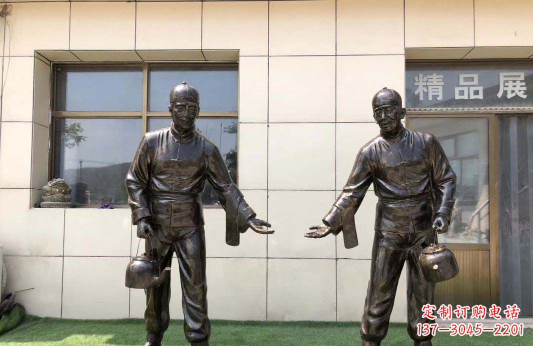内江店小二雕塑——记茶馆民俗