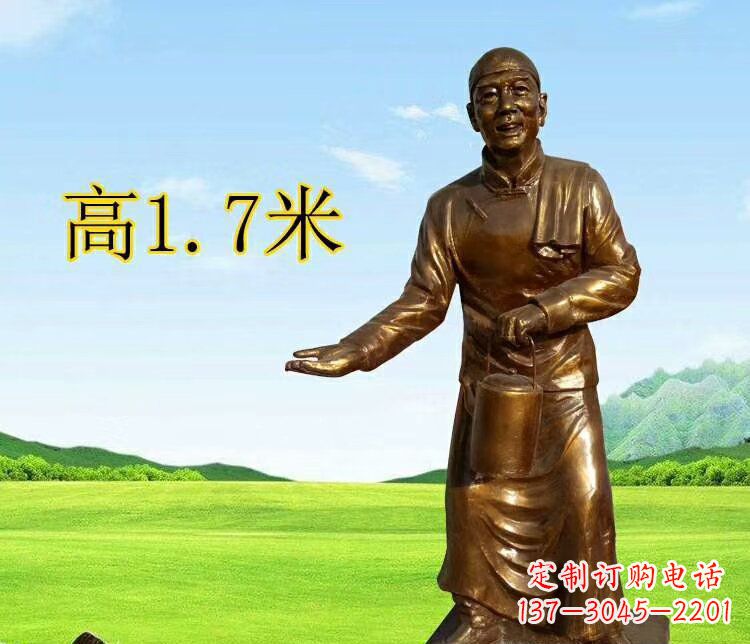 内江店小二雕塑传承经典艺术