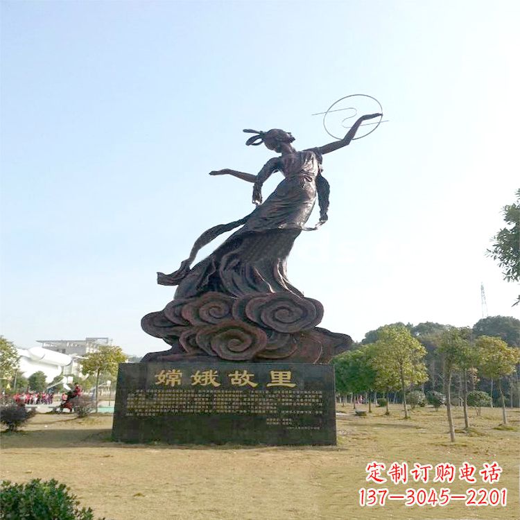 内江嫦娥传说一座神秘的雕像