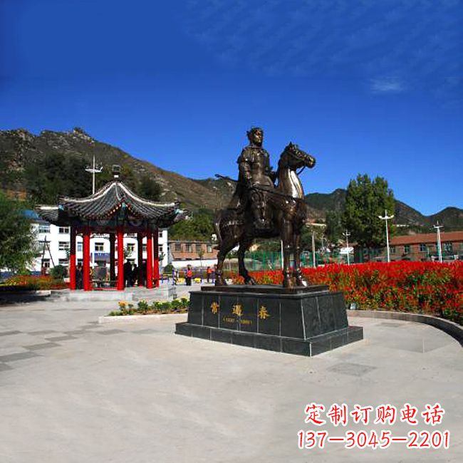 内江纪念历史名人的骑马雕塑