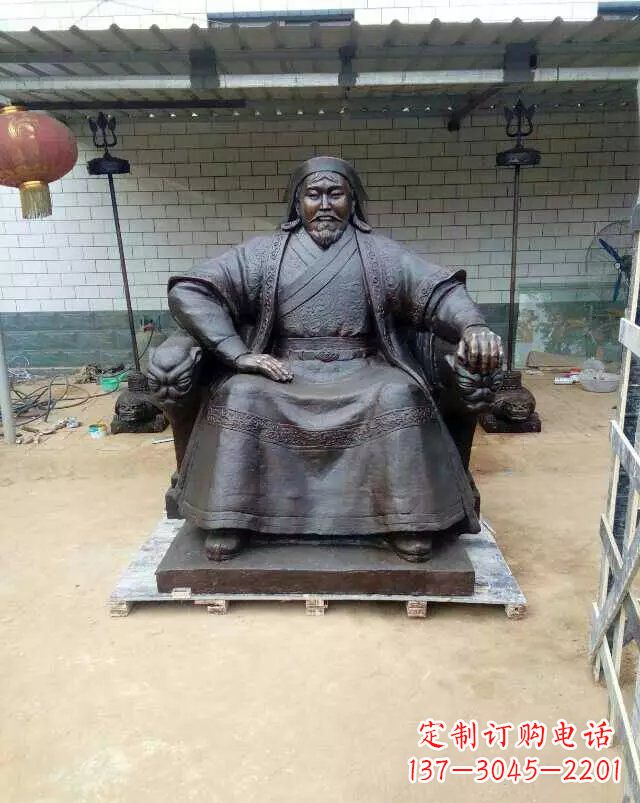 内江成吉思汗铜雕