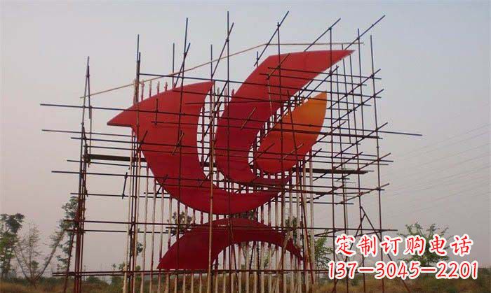 内江城市和平鸽雕塑传递和平信息