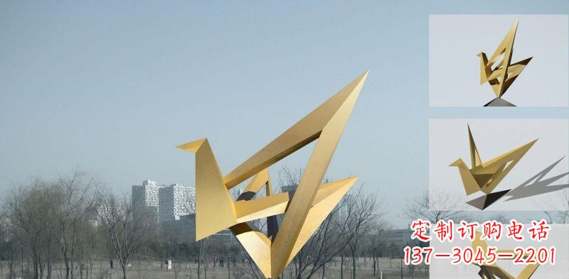 内江丹顶鹤雕塑象征着城市的文化和精神
