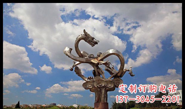 内江龙雕塑流动的艺术形式