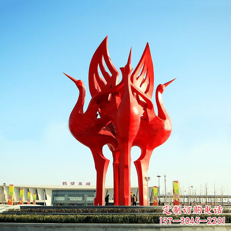 内江“仙鹤之歌仙鹤雕塑的精彩瞬间”