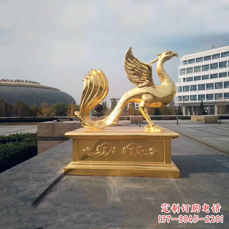 内江城市广场的朱雀雕塑
