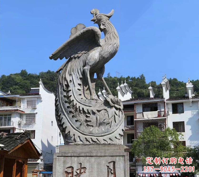 内江青石凤凰雕塑富有文化底蕴的传承