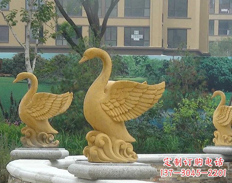 内江天鹅雕塑美丽的园林装饰