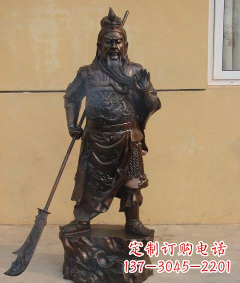 内江关公雕塑祝福人们的神灵