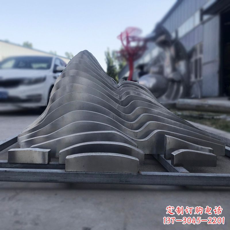 内江不锈钢假山雕塑精致耐用的艺术品