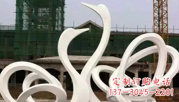 内江不锈钢天鹅雕塑给人以美丽的感受