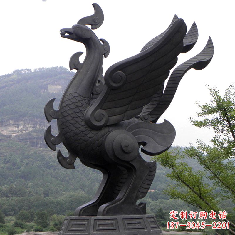 内江凤凰铜雕传承古神兽之美
