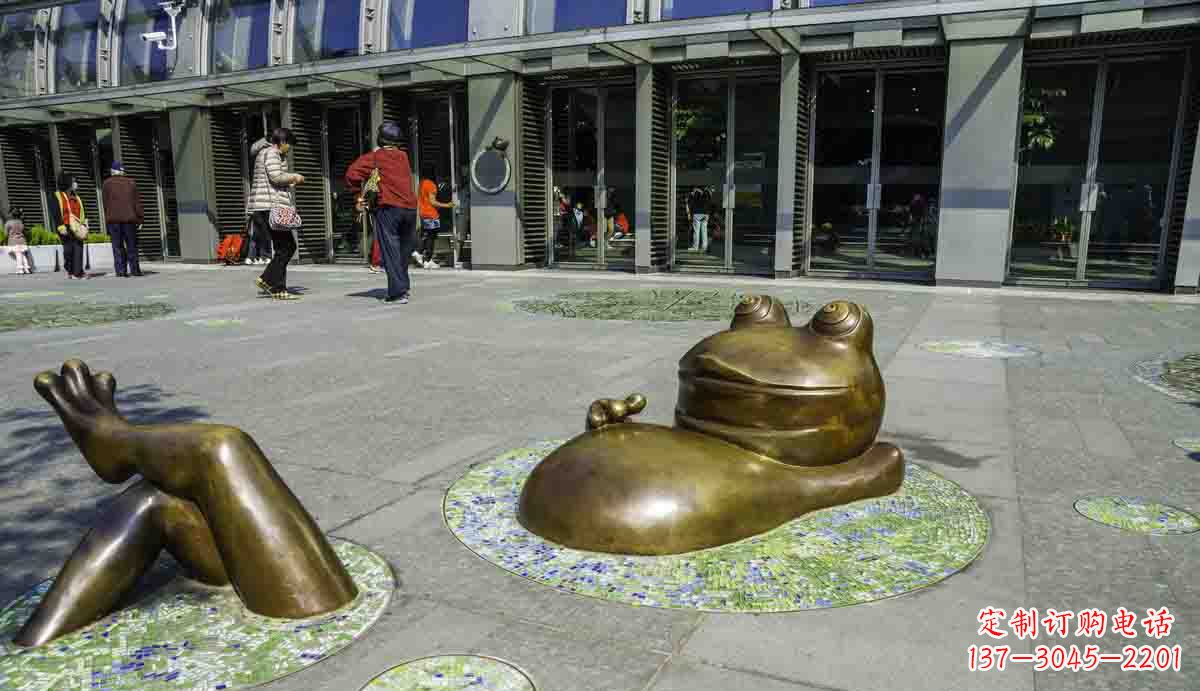 内江青蛙雕塑传统文化的象征