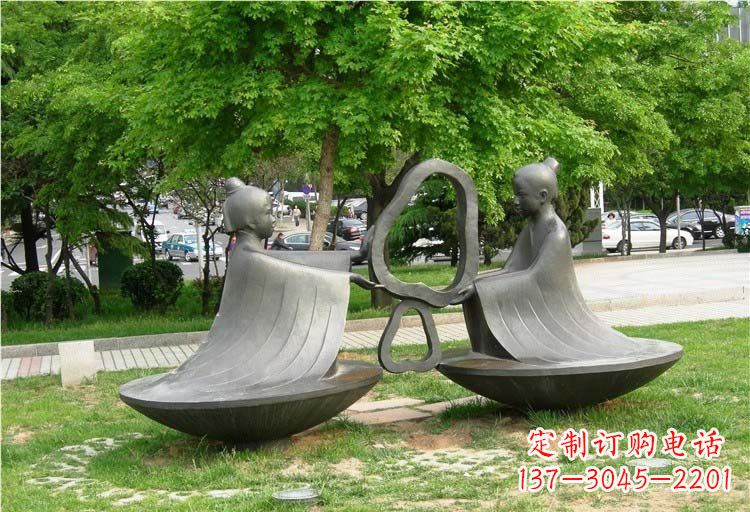内江抽象孔融让梨铜雕