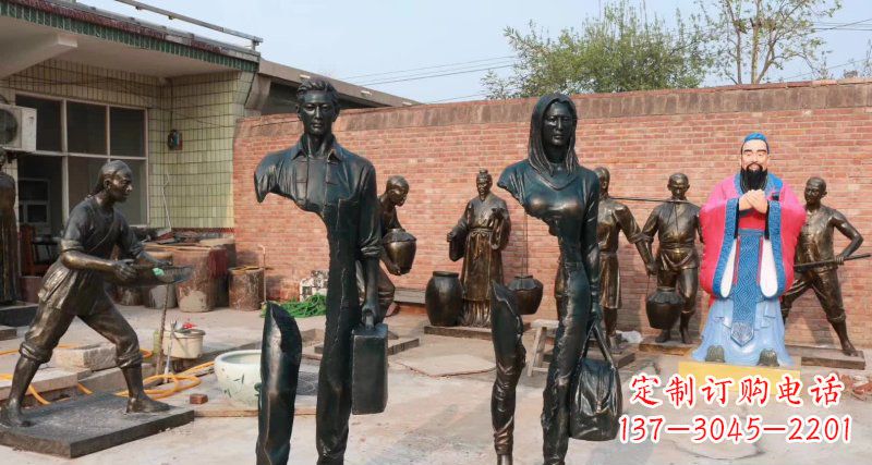 内江铜雕男人的力量
