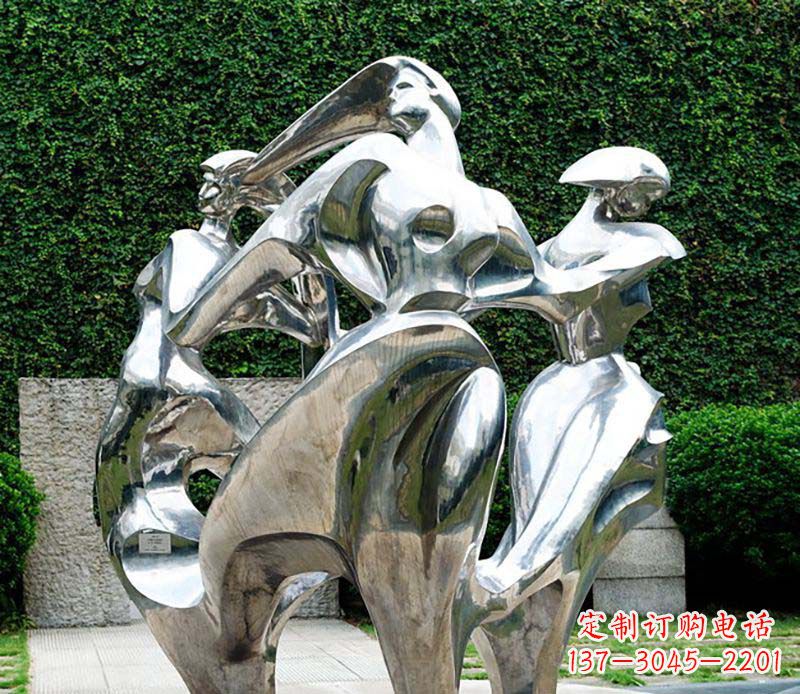 内江抽象女人不锈钢景观雕塑