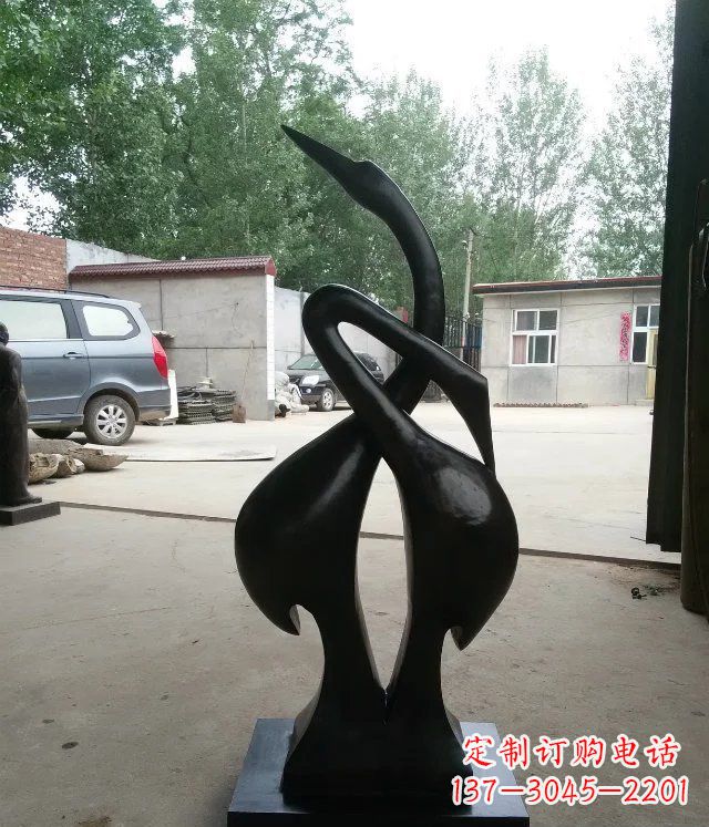 内江精美的天鹅铜雕