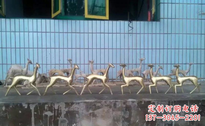内江小鹿公园的动物雕塑——精美的艺术品
