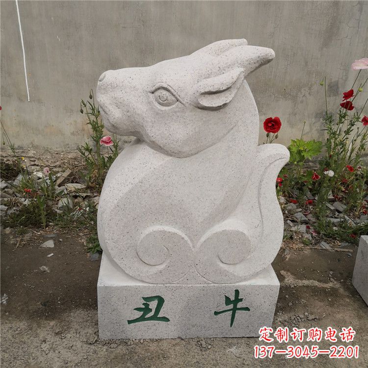 内江精美汉白玉动物雕塑