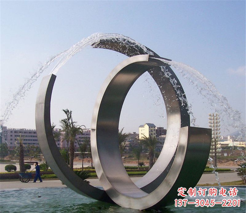 内江精美的不锈钢喷泉雕塑