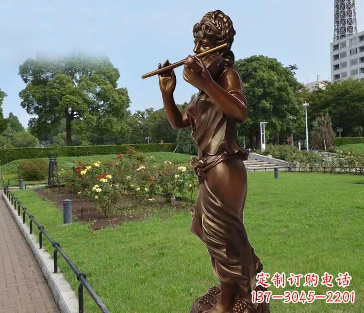 内江美女雕塑把美景变成静物