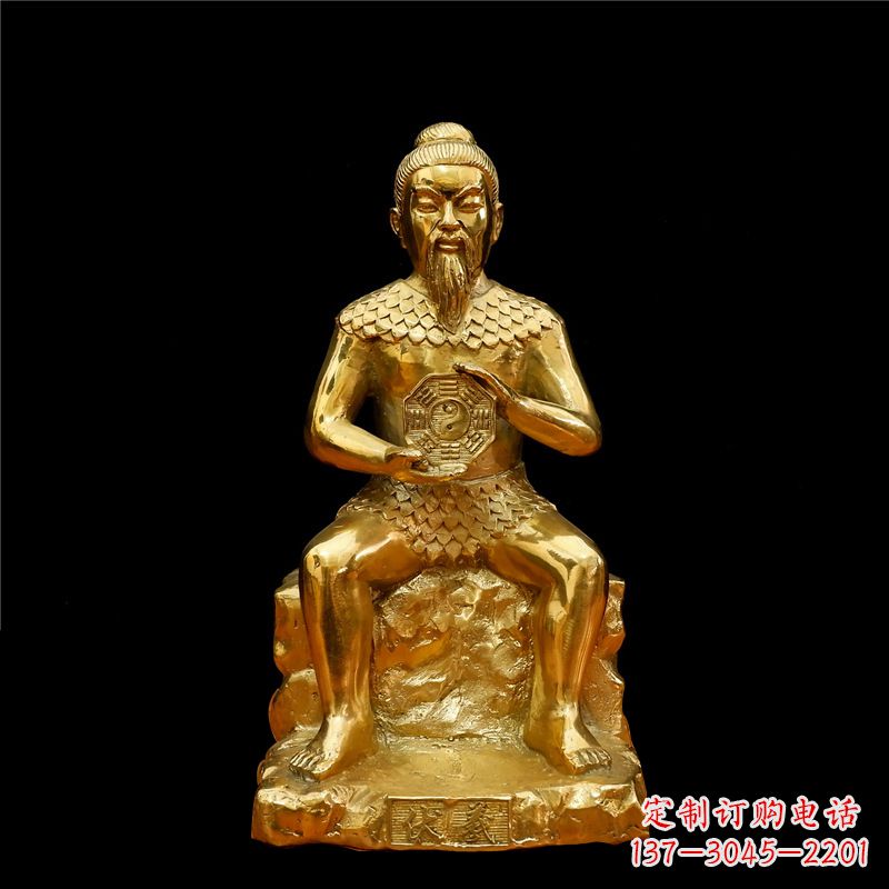 内江纯铜伏羲大帝神像
