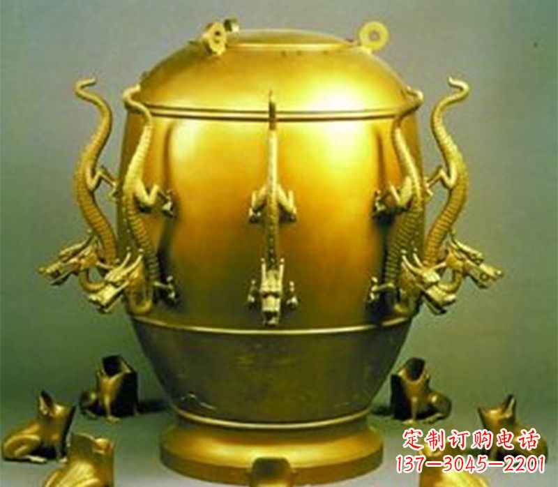 内江纯铜古天文仪器地动仪雕塑