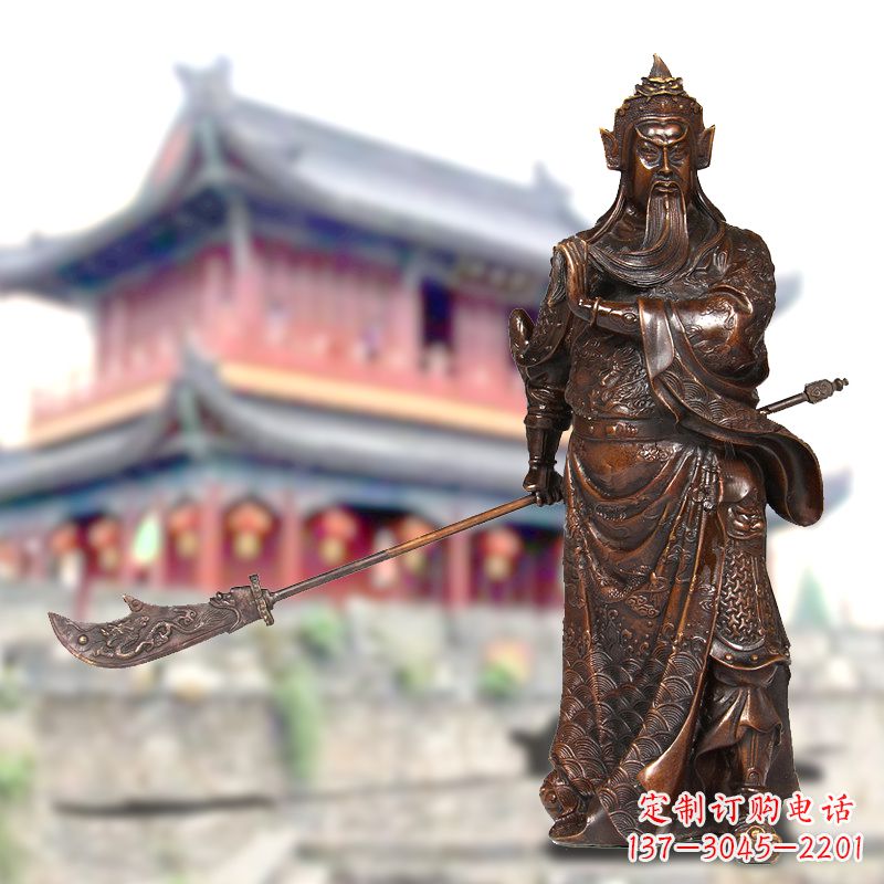 内江关公铜像千秋英雄的传奇