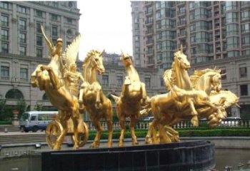 内江阿波罗的象征——青铜雕塑