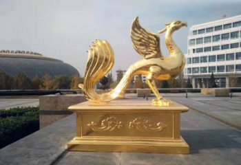 内江城市广场的朱雀雕塑