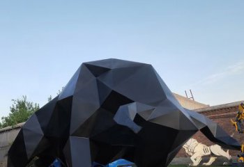 内江华尔街牛大型玻璃钢动物雕塑
